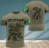 Camiseta de hombre Brasil 2023 Soldado brasileño bandera militar Camiseta impresa en 3D verano camiseta corta top Halloween