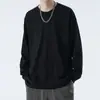 Camiseta de manga larga Jingtao para estudiante, hombre, algodón, holgada, color liso, suéter de primavera y otoño, estilo japonés, talla grande, camiseta interior gruesa