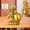 Ornamento de Macaco de Latão Macaco Carregando Bolsa Mascote Auspiciosa Presente de Aniversário Loja Abertura Presente Chá de Casa Nova Decoração de Hall de Entrada