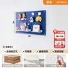 Tablero perforado colorido inspirado en la dopamina para decoración de pared de sala de estar, un nuevo estante de almacenamiento metálico engrosado con accesorios magnéticos, diseñado para ocultar imperfecciones
