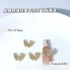 Nuevo Lujo Accesible Zircón Corazón Lazo Corona Pavo Real Cobre Incrustado Zircón DIY Manicura Bolsa para Presbicia Accesorios