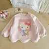 Moletom Infantil com Desenho Yiyiwe, Novo Estilo Outono, Blusa Fofa de Manga Longa com Gola Redonda para Crianças, Roupa de Outono Estilosa para Meninas