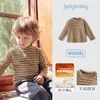 Camiseta de manga larga Jerry para bebé niña, ropa de otoño para niños, top para bebés de 5 años, capa base cálida para niños