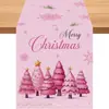 2026 Nova Passadeira de Mesa de Linho de Natal da Amazon Decoração de Festa ao Ar Livre Festival de Inverno Toalha de Mesa Jogo Americano Personalizado