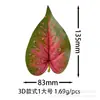 Hoja de Palma Roja Pequeña Plantas Verdes Artificiales Hojas Artificiales Accesorios DIY Boda Decoración del Hogar Hojas de Cinta de Ratán