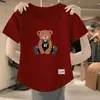 Comércio Exterior Transfronteiriço Liberação Estoque Grande Marca Etiqueta Cortada Camiseta Feminina Manga Curta Tamanho Grande Top Solto Roupa de Mãe Cobertura da Barriga