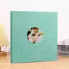 Mani cor novo 12 polegadas diy autoadesivo álbum de fotos casa família crianças crescimento livro comemorativo atacado através