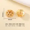 Joias Personalizadas Prata 925 Banhada a Ouro Formato de Flor Floco de Neve Espaçador Pulseira Acessórios Componentes de Joias Artesanais DIY