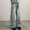 Jeans Americanos Retro de Pierna Ancha para Hombre, Nueva Colección Primavera/Verano 2026, Corte Holgado, Adelgazantes, Pierna Recta, Pantalones Largos hasta el Suelo con Efecto de Caída