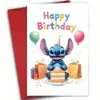 Venta Caliente Temu Popular Transfronteriza Tarjeta de Felicitación de Cumpleaños de Stitch con Sobre Tarjeta de Felicitación de Feliz Cumpleaños al Por Mayor