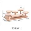 Reino del Cangrejo Estante de Almacenamiento de Madera Maciza Organizador de Escritorio Práctico Estudio Dormitorio Multifuncional Estante de Almacenamiento de Madera para Encimera