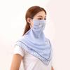 Máscara de Protetor Solar de Verão Seda de Gelo Feminina Fina Respirável Véu Proteção UV Cobertura Facial Protetor Solar Facial Gini Facial