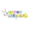 Nuevo Globo de Película de Aluminio de Pascua Conejo Decoración de Fiesta EASTER Conejo de Dibujos Animados Orejas Largas Globo de Conejo