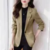 Blazer para Mujer 2026 Nuevo Estilo Otoñal para Mujeres Petites, Versión Coreana, Gama Alta, Elegante, Corte Entallado, Blazer para Ir al Trabajo