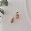 Nuevos Pendientes de Plata S925, Pendientes con Forma de Corazón Hueco, Elegantes, Pendientes Completamente Plateados, Pendientes Sencillos, No Necesitan Quitarse para Dormir