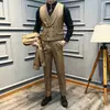 Chaleco de Traje de Doble Botonadura para Hombre, Chaleco de Color Sólido Ajustado para Negocios Casual, Chaleco de Traje de Doble Botonadura para Hombre