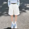 Conjunto de Dos Piezas Rayado de Verano para Niñas Estilo Coreano Casual Mangas Largas Shorts Niños Medianos y Grandes Ropa Elegante Ropa de Verano de Moda