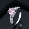 Nuevo anillo de moda de diamantes multicolor anillo simple de moda para mujer fabricantes venta al por mayor directa anillo