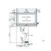 Display LCD de 2,72 polegadas COG preto e branco gráfico matriz de pontos monocromático impressora portátil tela de matriz de pontos FSTN12864