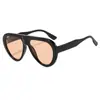 Gafas de Sol de Marco Grande Estilo Europeo y Americano 2026 para Mujer, Gafas de Sol Cat-Eye Modernas y Únicas, Anti-UV, Estilo Callejero de Moda