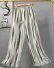 Pantalones de pijama de algodón para mujer, verano, finos, estampados, casuales, de pierna ancha, pueden usar mujeres embarazadas, comercio exterior, pantalones de talla grande