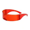 Gafas de Sol con Diadema Curva Integrada, Estilo Punk, Estilo Europeo y Americano, Lentes de Una Sola Pieza, Estilo Urbano Futurista, Gafas de Sol de Moda