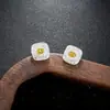 Brincos Cluster de Diamante Cheio de Novo Estilo Transfronteiriços para Homens, Modernos e Versáteis, Brincos de Flor de Íris em Forma de Cruz de Alto Padrão para Mulheres