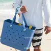 Bolsa de Playa Impermeable Bolso de Mano Hombro Bolsa Grande Eva Agujero Bolsa para Mascotas Fitness Traje de Baño Bolsa de Cosméticos Cesta de Verduras