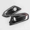 Adequado para 15-17 Forrest frente Fog Lamp Frame Cover Forrest Grille Electroplated Sequin Strip Modificação Especial High Matching