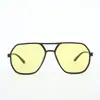 Nuevas Gafas de Sol Aviador de Doble Puente Europeas y Americanas para Hombres y Mujeres, Moda de Alta Gama Espejo Sapo Gafas de Sol para Proteger del Sol Transfronterizas