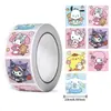 500 Pegatinas Decorativas Lindas de Hello Kitty de Dibujos Animados Pegatinas en Rollo Pegatinas de Sellado Adhesivo No Secante Pegatinas en Rollo Pegatinas Creativas DIY para Niños
