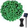 Luces de Cadena Solares Impermeables para Exteriores Navideñas, Cadena de Luces de Alambre de Cobre para Patio, Faroles Decorativos LED, Atmósfera, Transfronterizo