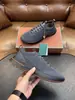 Zapatos de papá de punto volador con retazos de cuero para hombre de la marca de moda europea LP, zapatos de malla transpirable antideslizantes para commuting, zapatos de hombre transfronterizos