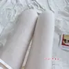 Explosões Outono e Inverno Algodão Base Lisa Meias Algodão Aveia Branco Cinza Forrado com Lã Engrossado Quente Roupa Externa Meia-calça Versátil