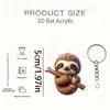 Accesorios Decorativos Universales Llavero Colgante Nuevo para Colgar en Bolsas Transfronterizo Acrílico Personalizado Plano Dibujos Animados para Hombres y Mujeres