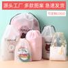 Bolsa con Cordón Esmerilada Juguete Viaje Diario Plástico pe Bolsa de Almacenamiento Ropa A prueba de Polvo A prueba de Humedad Bolsa de Embalaje Personalización