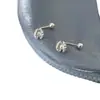 Pendientes de botón de lazo de moda para ir al trabajo pendientes de cierre de rosca pendientes de diseño de nicho pendientes de perlas de alta calidad
