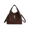Bolsa de Mão Feminina Estilo Cesta de Design Exclusivo com Toque de Luxo, Bolsa de Ombro, Bolsa Transversal Tipo Balde, Novo Modelo Versátil Outono/Inverno 2025