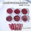 Dulce Fresco Rosa Brillo Lentejuela Manicura Explosivo Brillo Polarizado Degradado Polvo Fino Brillo Suave Boda Material Hecho a Mano