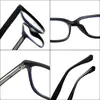 Gafas Antiluz Azul Sin Receta para Mujer, Estilo Retro con Tachuelas de Arroz, Patillas de Ácido Propiónico CP, Montura Negra, Versátiles para un Look Natural, Mismo Estilo que Influencers Masculinos Populares