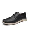 Cross Border plus size Borracha Antiderrapante Sola Juventude Moda Masculina Casual Sapatos de Couro Cadarço Cabeça Redonda Sapatos de Trabalho Diário