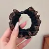 Goma para el pelo satinada floral Maillard para mujer, alta elasticidad, liga para el pelo duradera que no daña el cabello, accesorio elástico para el pelo