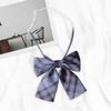 Corbata de Lazo Jk para Mujer Camisa de Uniforme Estilo Japonés Cuadros Uniforme Escolar Cuello Pequeño Floral Holgado Traje de Marinero Corbata de Lazo Estilo Universitario