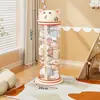 Contenedor de almacenamiento para muñecas para uso doméstico, vitrina transparente de gran capacidad para almacenar muñecas y juguetes, herramienta mágica de almacenamiento para juguetes de peluche