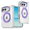 Adequado para Capa de Celular Transparente Iphoneduo com Suporte Giratório e Sucção Magnética para Capa Protetora de Tela Dobrável Iphone18Ultra