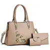Bolso de Moda Nuevo para Mujer, Bordado con Temperamento, Bolso para Señora de Mediana Edad Madre, Gran Capacidad, Bolso de Hombro Cruzado Práctico