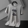 Fabricante Direto Tops de Verão Camiseta de Tela Corte Relaxado Tendência ao Ar Livre Versátil Confortável Camiseta Masculina Preta