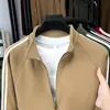 Sudadera Cardigan para Hombre de Terciopelo Otoño e Invierno Moderna con Dos Barras Cuello Alto Cremallera Chaqueta Cálida Mismo Estilo para Hombre y Mujer Fabricante Transfronterizo