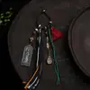 Amuleto de Paz e Prosperidade do Bodhisattva Guanyin para Boa Saúde, Chaveiro/Pingente de Carro Tecido à Mão, Direto do Fabricante