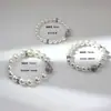 Elegante e Simples Pulseira Estilo Francês com Fecho Magnético de Zircônia com Pérolas de Madrepérola do Mar Profundo, Rosa Manta Australiana Branca, High-End para Uso Diário